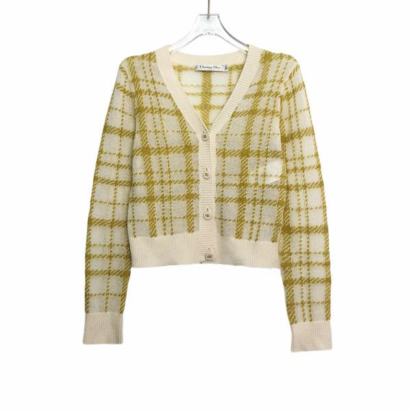 Dior Dior Plaid Knit Cardigan Size 34 Size XS / US 0-2 / IT 36-38 - 9 Thumbnail