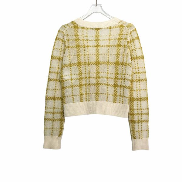 Dior Dior Plaid Knit Cardigan Size 34 Size XS / US 0-2 / IT 36-38 - 2 Thumbnail