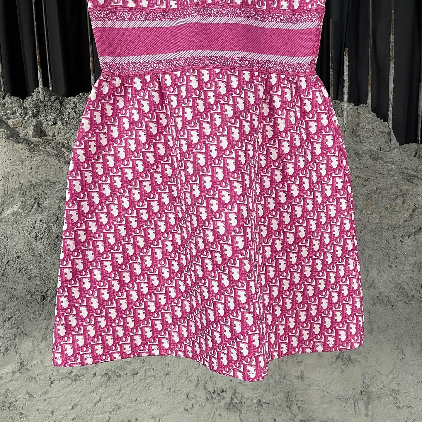 Dior Christian Dior Pink Oblique Mini Dress Size FR 34 Size XS / US 0-2 / IT 36-38 - 6 Thumbnail