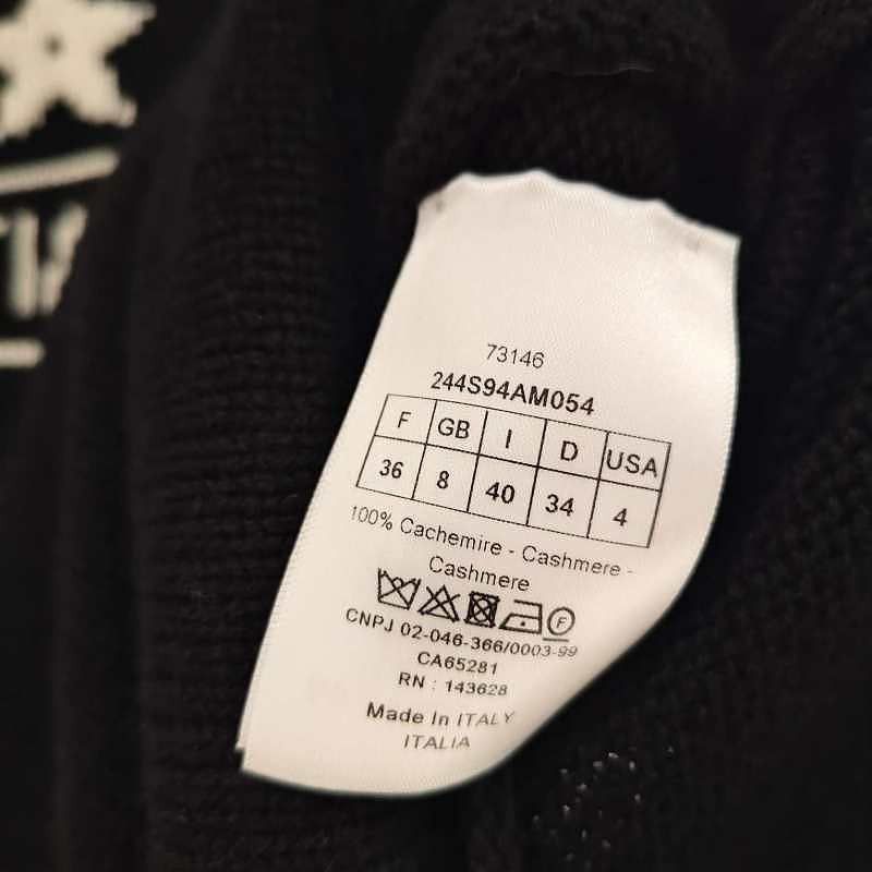 Dior Christian Dior Star Logo Cashmere Sweater Size 36 Size XS / US 0-2 / IT 36-38 - 4 Thumbnail