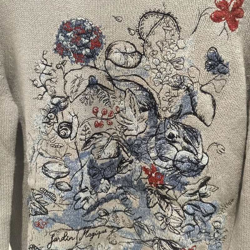 Dior Dior Jardin Magique Embroidered Sweater FR 40 Size M / US 6-8 / IT 42-44 - 6 Thumbnail