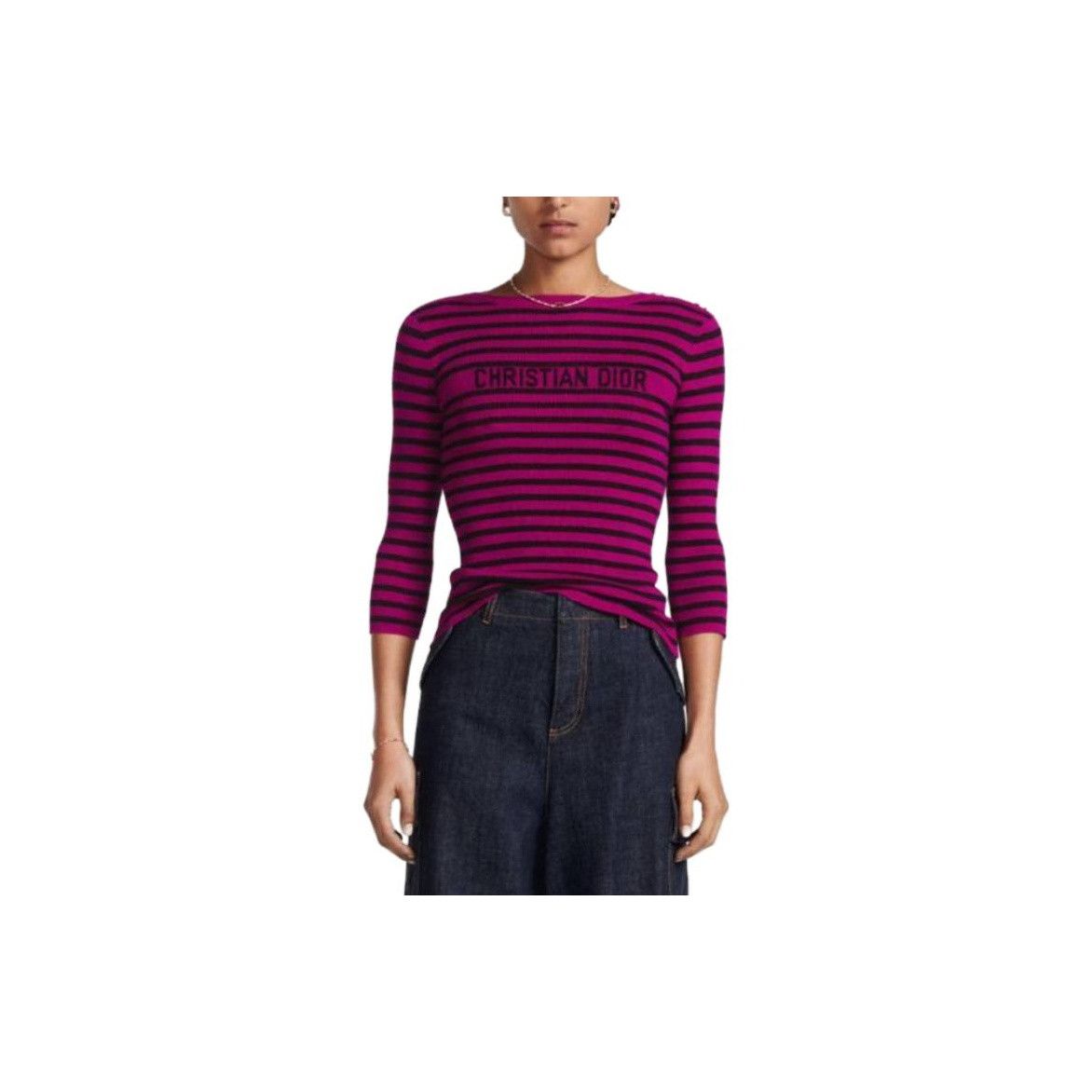 Dior Dior Striped Logo Knit Sweater Size 36 Size XS / US 0-2 / IT 36-38 - 7 Thumbnail