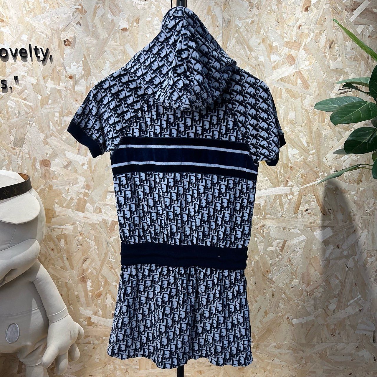 Dior Dior Oblique Hooded Toweling Mini Dress Size XS Size XS / US 0-2 / IT 36-38 - 2 Thumbnail