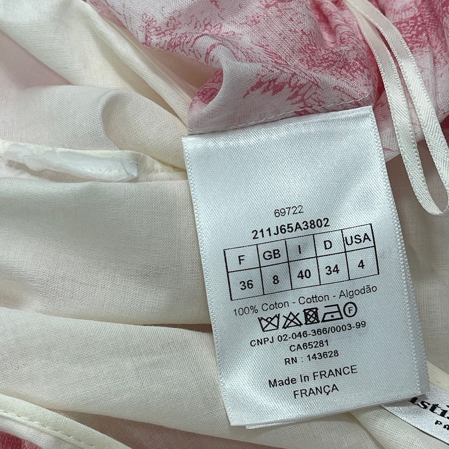 Dior Dior Pink Toile de Jouy Midi Skirt Size 36 Size 26" / US 2 / IT 38 - 4 Thumbnail