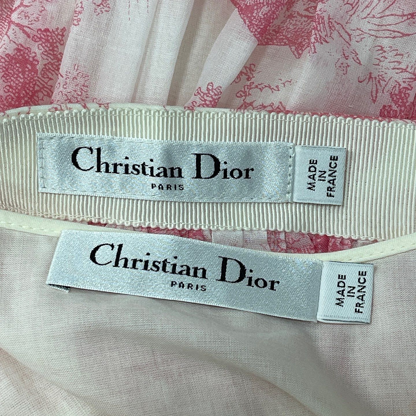 Dior Dior Pink Toile de Jouy Midi Skirt Size 36 Size 26" / US 2 / IT 38 - 3 Thumbnail