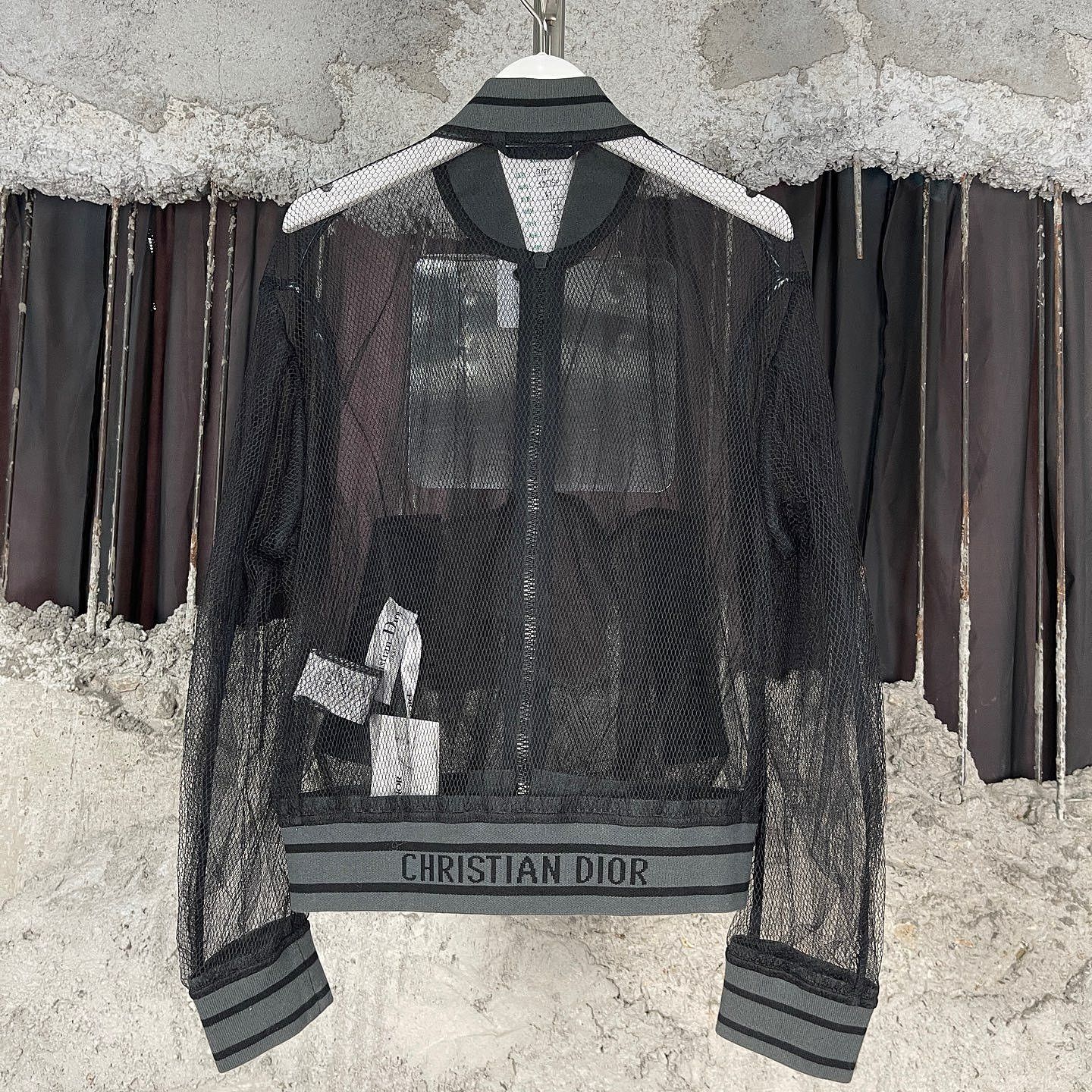 Dior Dior Mesh Bomber Jacket Size 34 Size XS / US 0-2 / IT 36-38 - 2 Thumbnail
