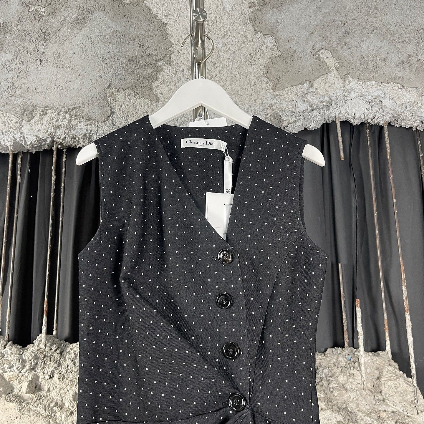 Dior Christian Dior Polka Dot Vest Size 36 Size XS / US 0-2 / IT 36-38 - 6 Thumbnail