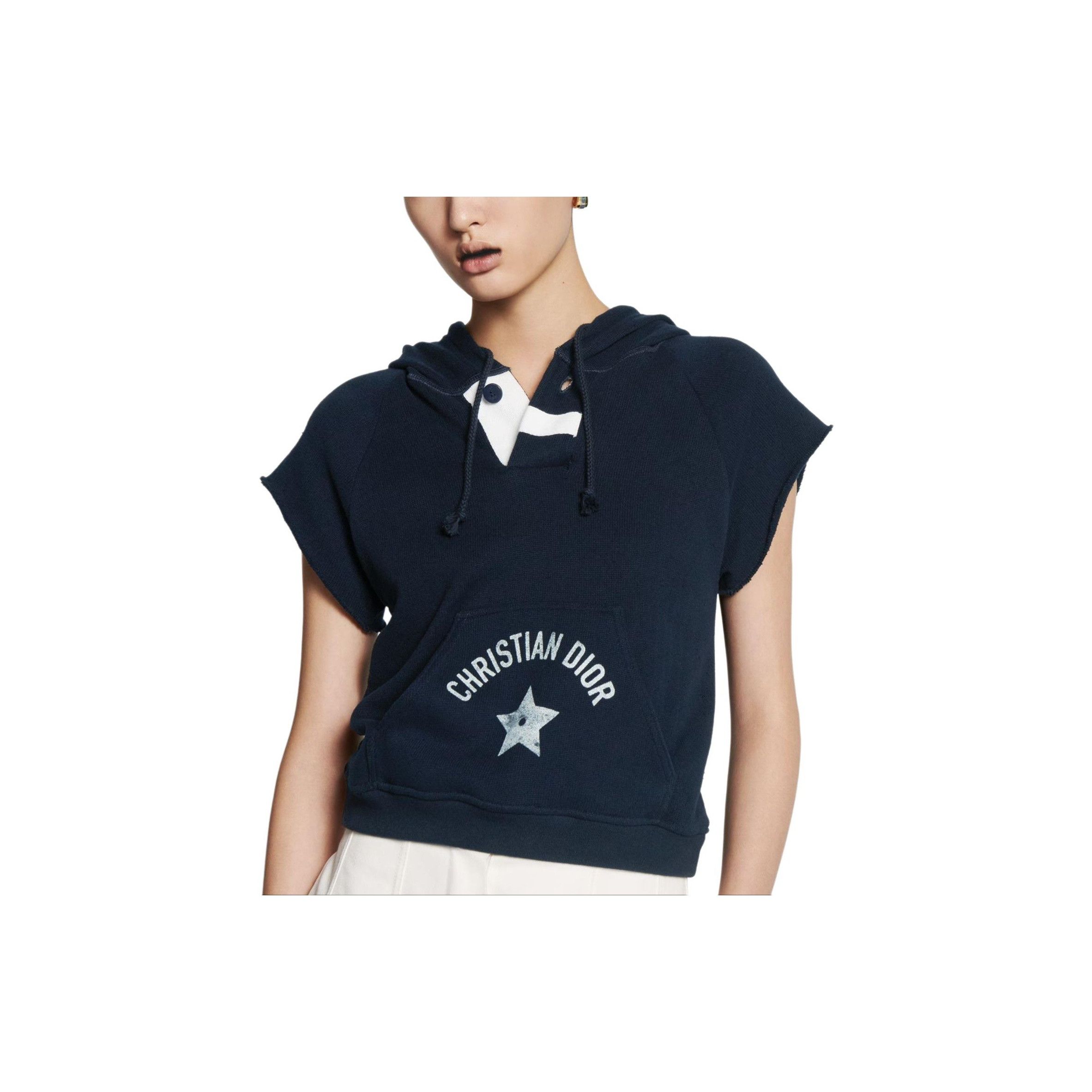 Dior Dior Logo Star Short Sleeve Hoodie Size 40 Size M / US 6-8 / IT 42-44 - 8 Thumbnail