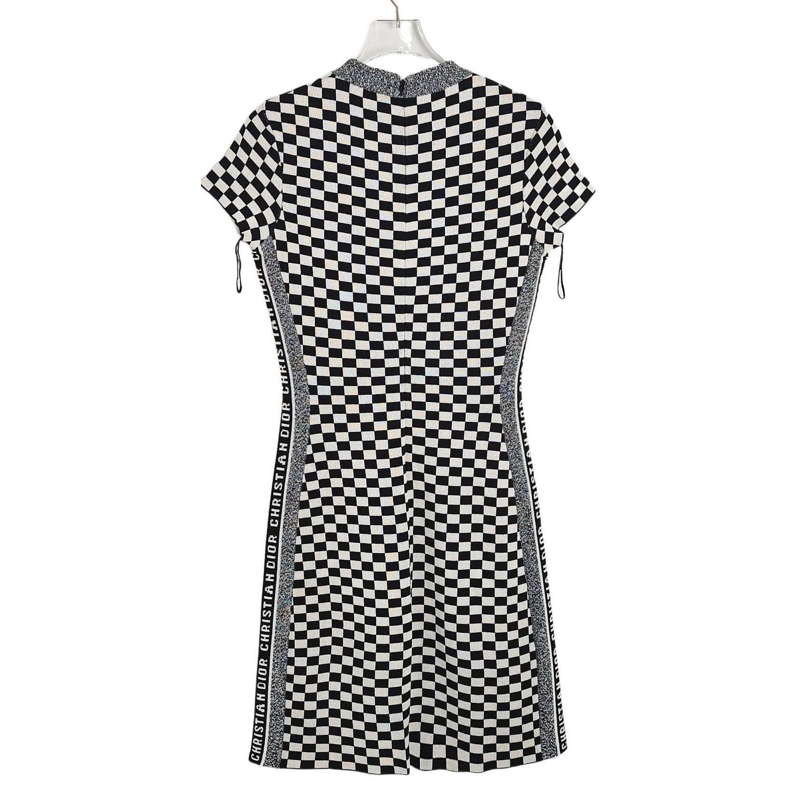 Dior Dior Checkerboard Knit Dress Size FR 34 Size XS / US 0-2 / IT 36-38 - 2 Thumbnail