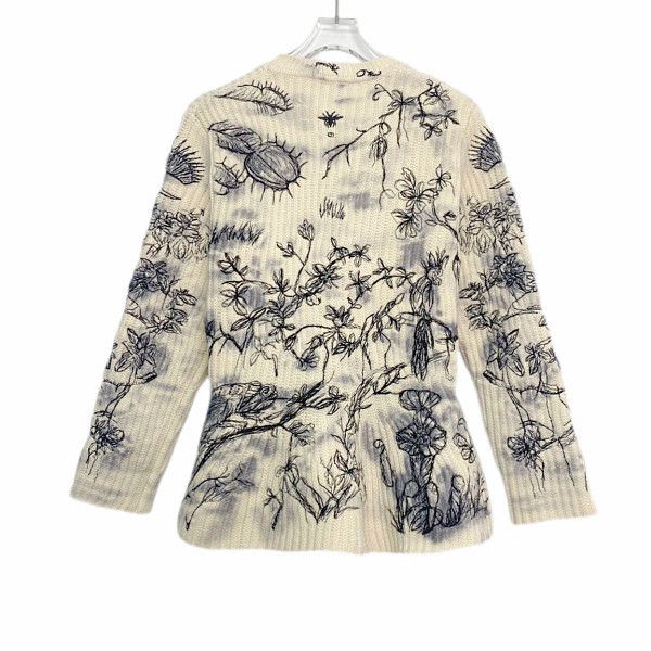 Dior Dior Embroidered Cashmere Sweater Size 38 Size S / US 4 / IT 40 - 2 Thumbnail