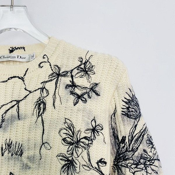 Dior Dior Embroidered Cashmere Sweater Size 38 Size S / US 4 / IT 40 - 5 Thumbnail