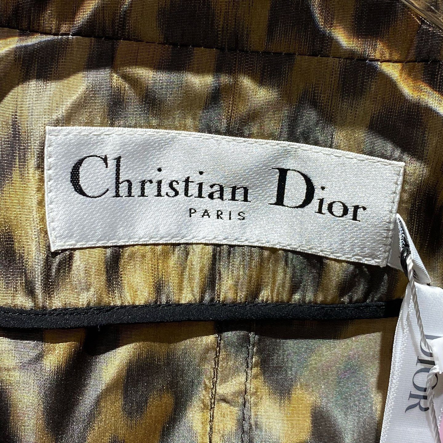 Dior Dior Leopard Print Silk Blazer Size 36 Size XS / US 0-2 / IT 36-38 - 3 Thumbnail