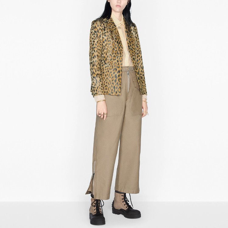 Dior Dior Leopard Print Silk Blazer Size 36 Size XS / US 0-2 / IT 36-38 - 9 Thumbnail