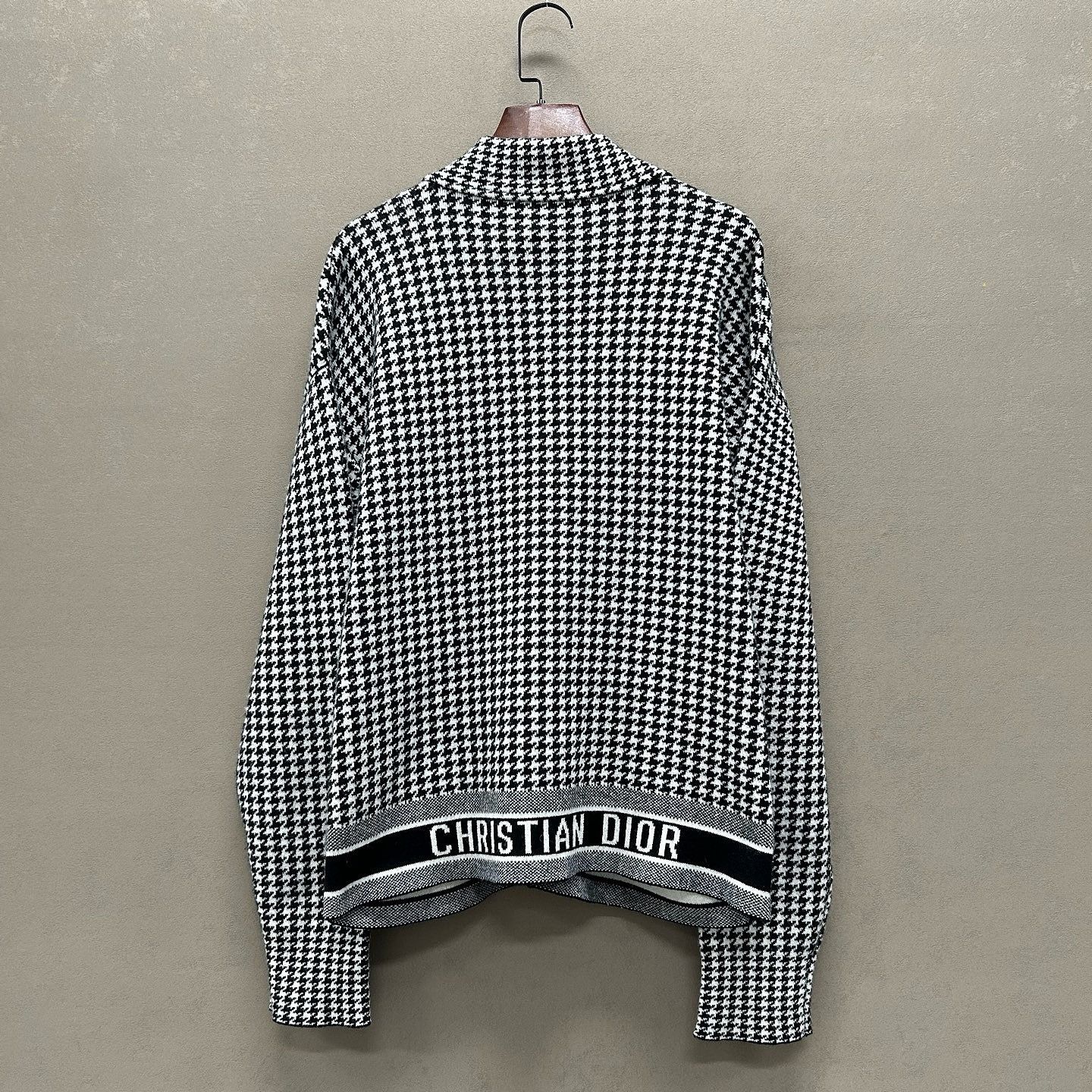 Dior Dior Houndstooth Zip Up Cardigan Size 38 Size S / US 4 / IT 40 - 2 Thumbnail
