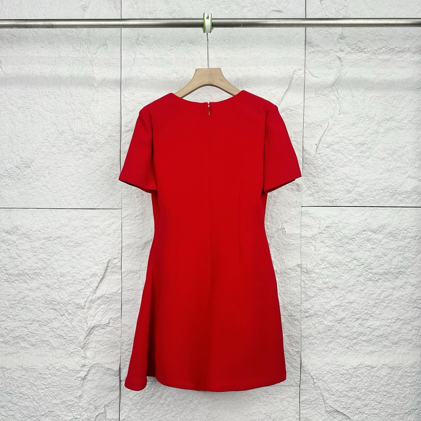 Dior Christian Dior Wool V-Neck Mini Dress Size 38 Size S / US 4 / IT 40 - 2 Thumbnail