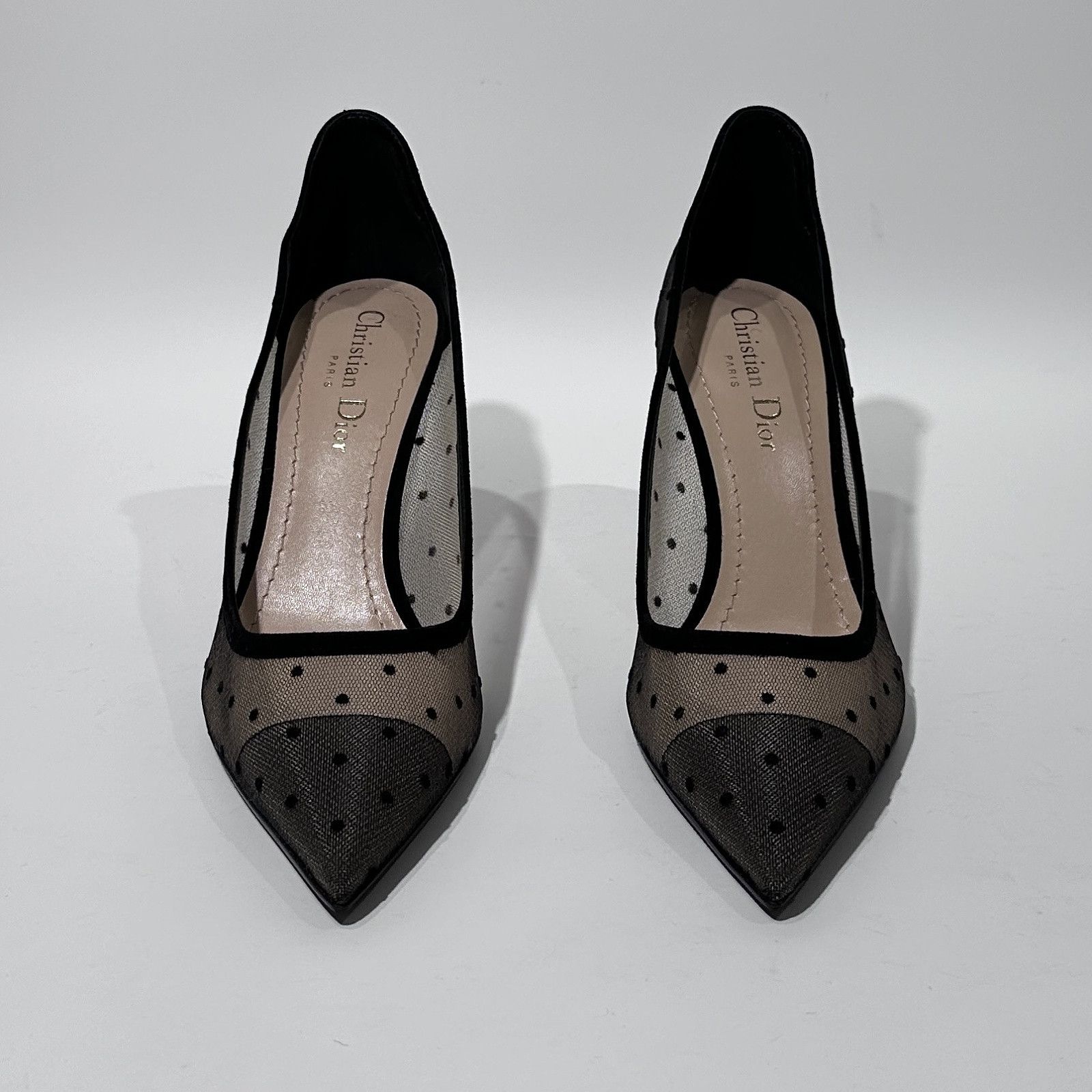 Dior Christian Dior Polka Dot Mesh Pumps Size 37 Size US 7 / IT 37 - 2 Thumbnail