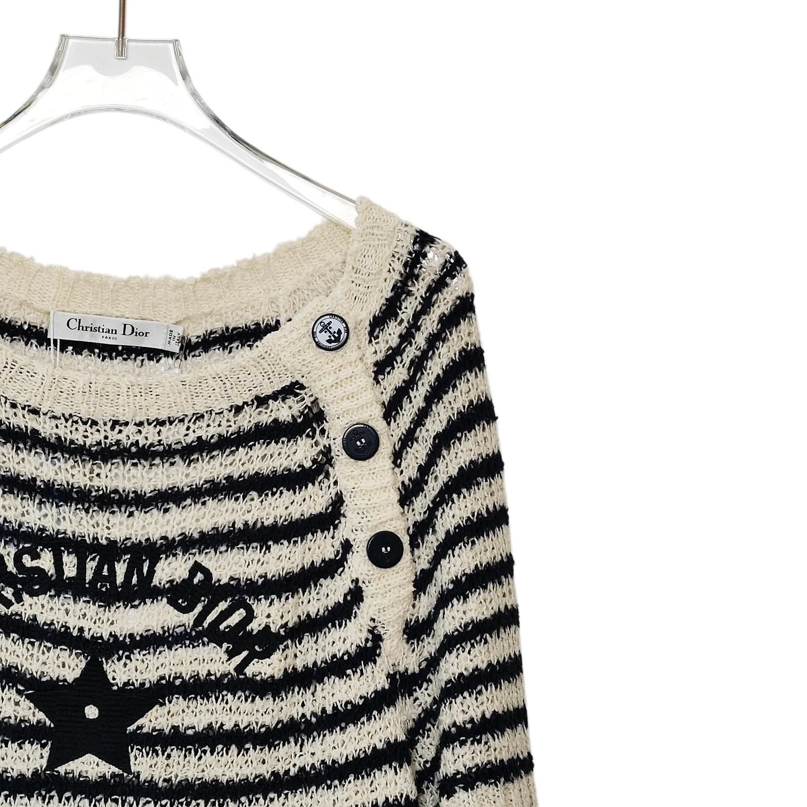 Dior Dior Striped Logo Star Sweater Size FR 38 Size S / US 4 / IT 40 - 8 Thumbnail