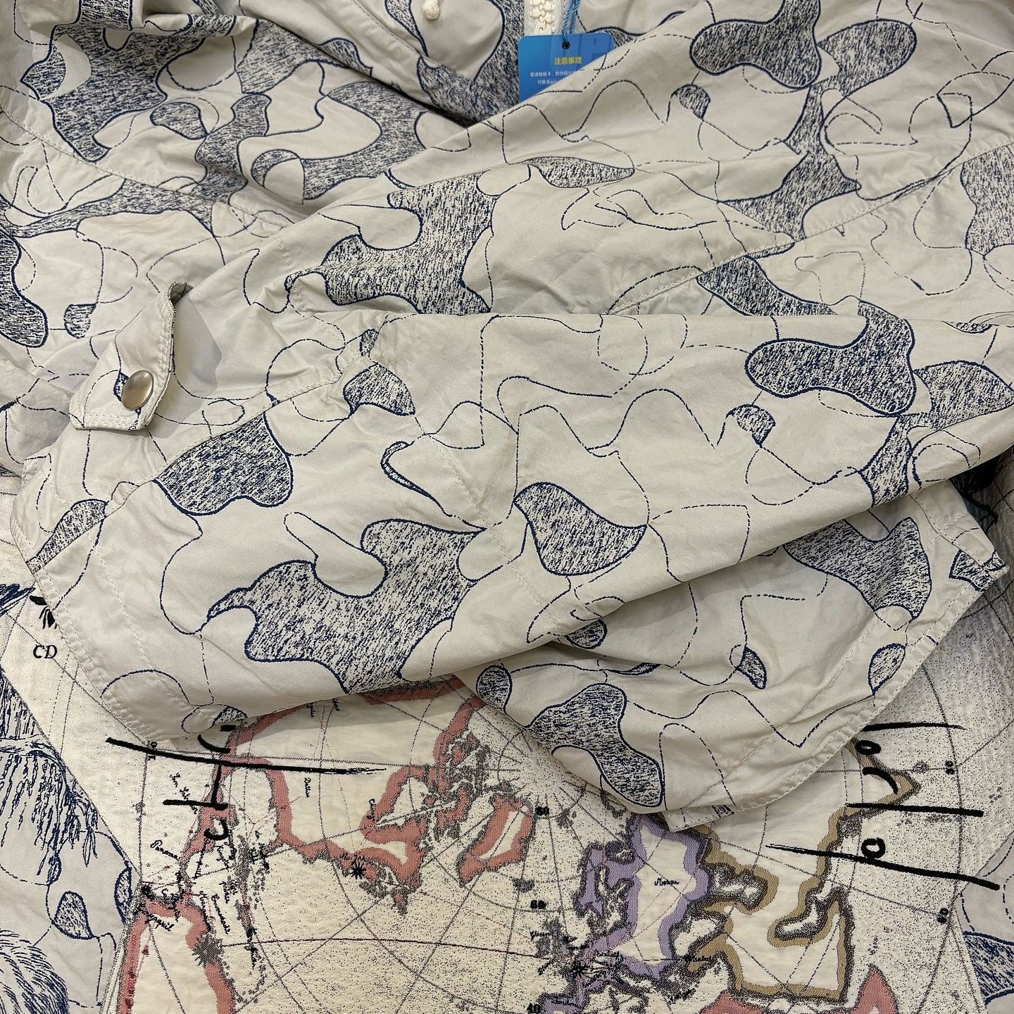 Dior Dior Map Print Hooded Jacket Size XS Size XS / US 0-2 / IT 36-38 - 8 Thumbnail
