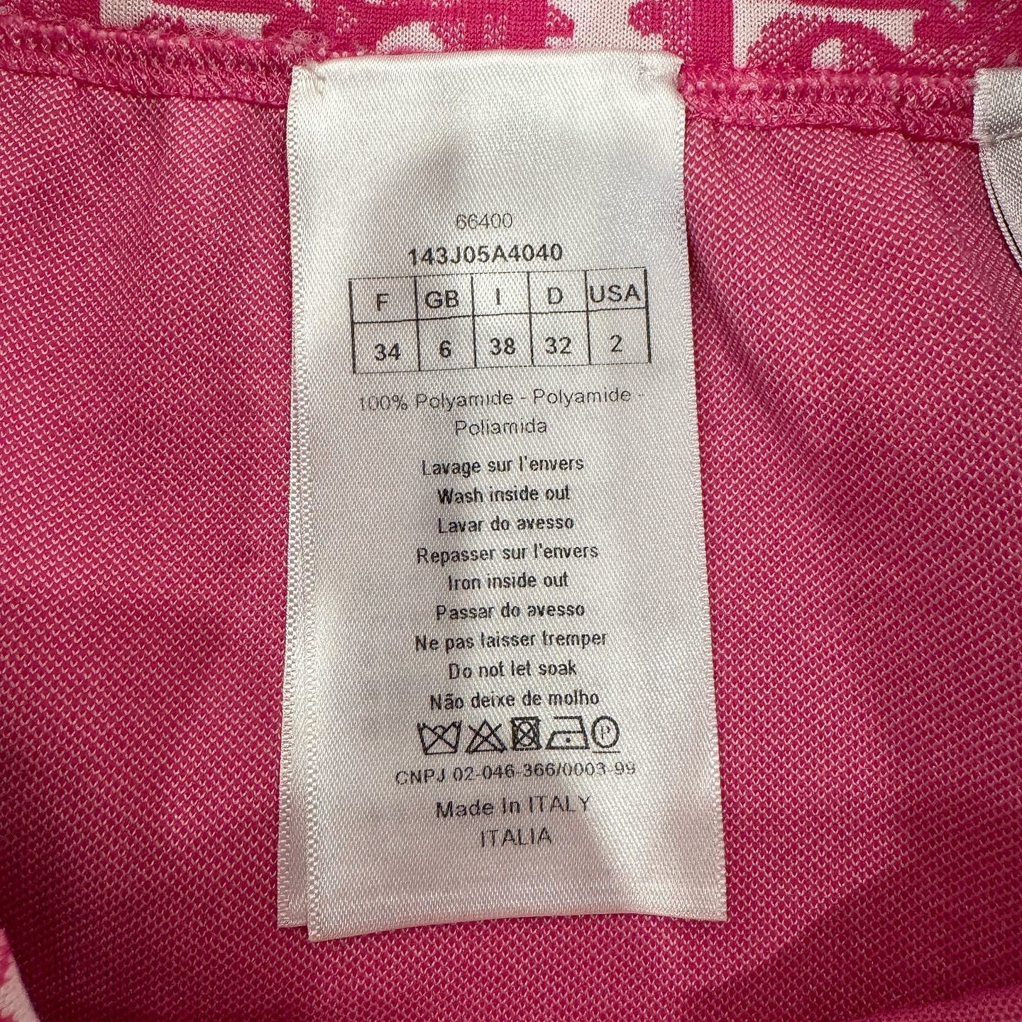 Dior Dior Pink Oblique Logo Knit Mini Skirt Size 34 Size 25" / US 0 / IT 36 - 4 Thumbnail