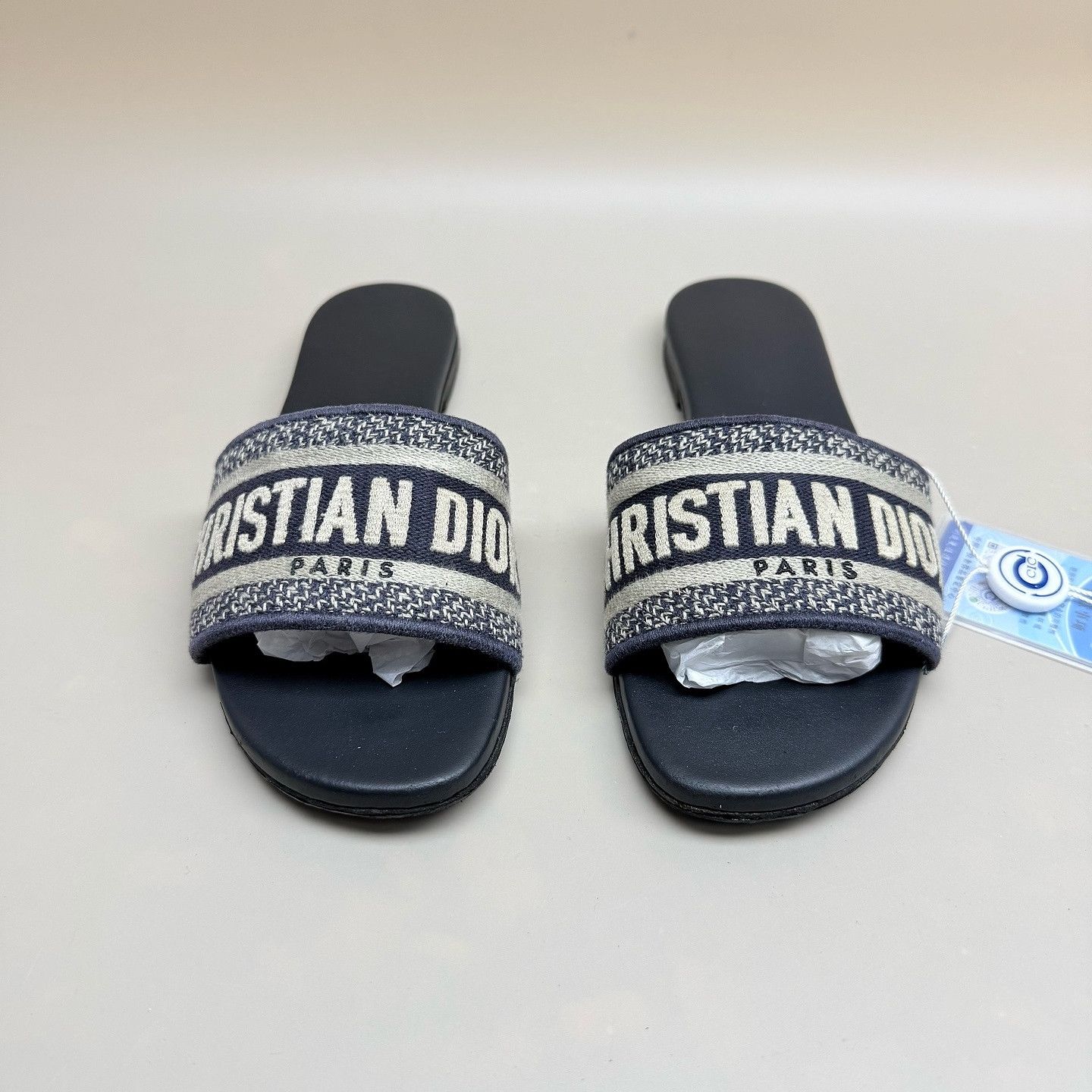 Dior Dior Dway Embroidered Slides Size 36 Size US 6 / IT 36 - 2 Thumbnail