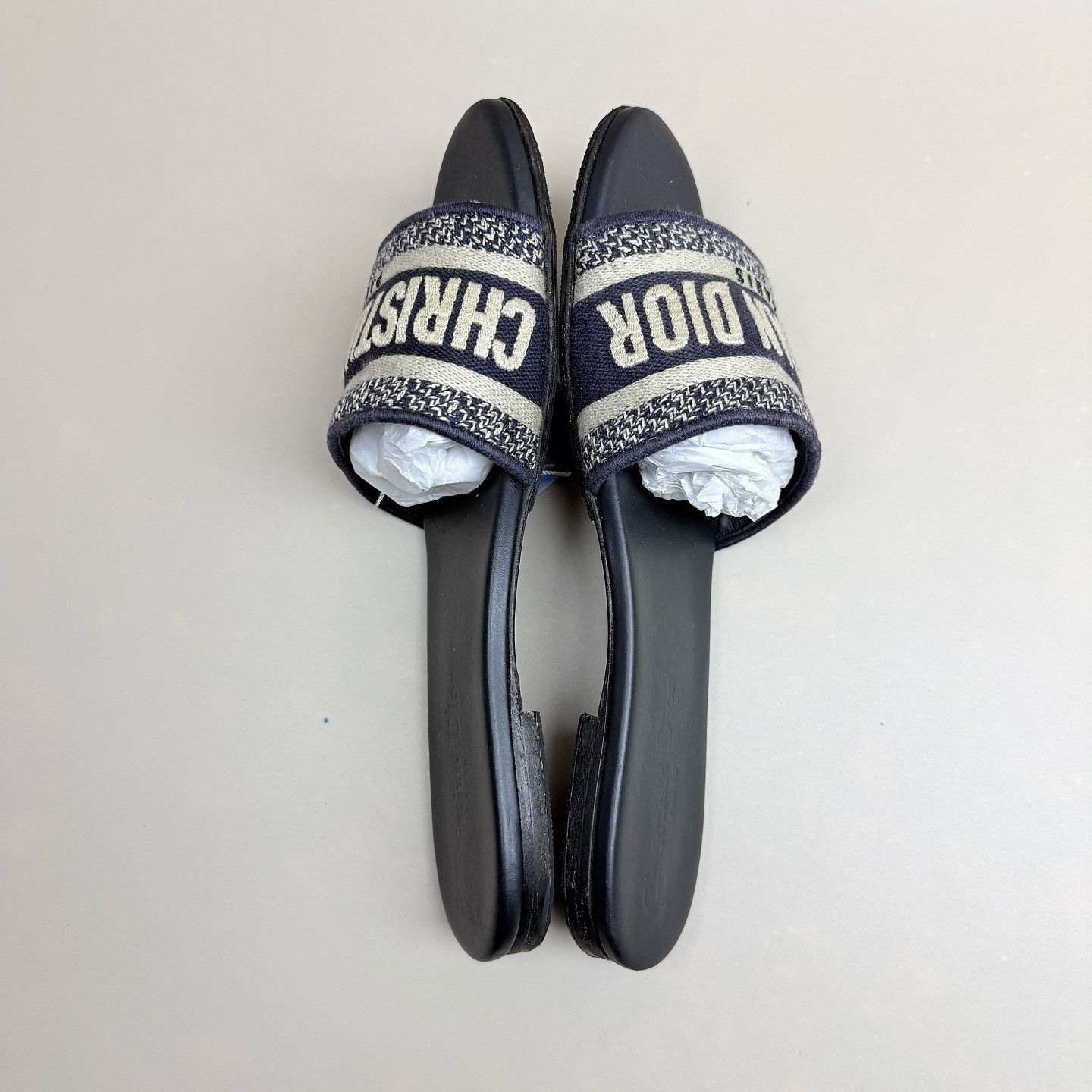 Dior Dior Dway Embroidered Slides Size 36 Size US 6 / IT 36 - 7 Thumbnail