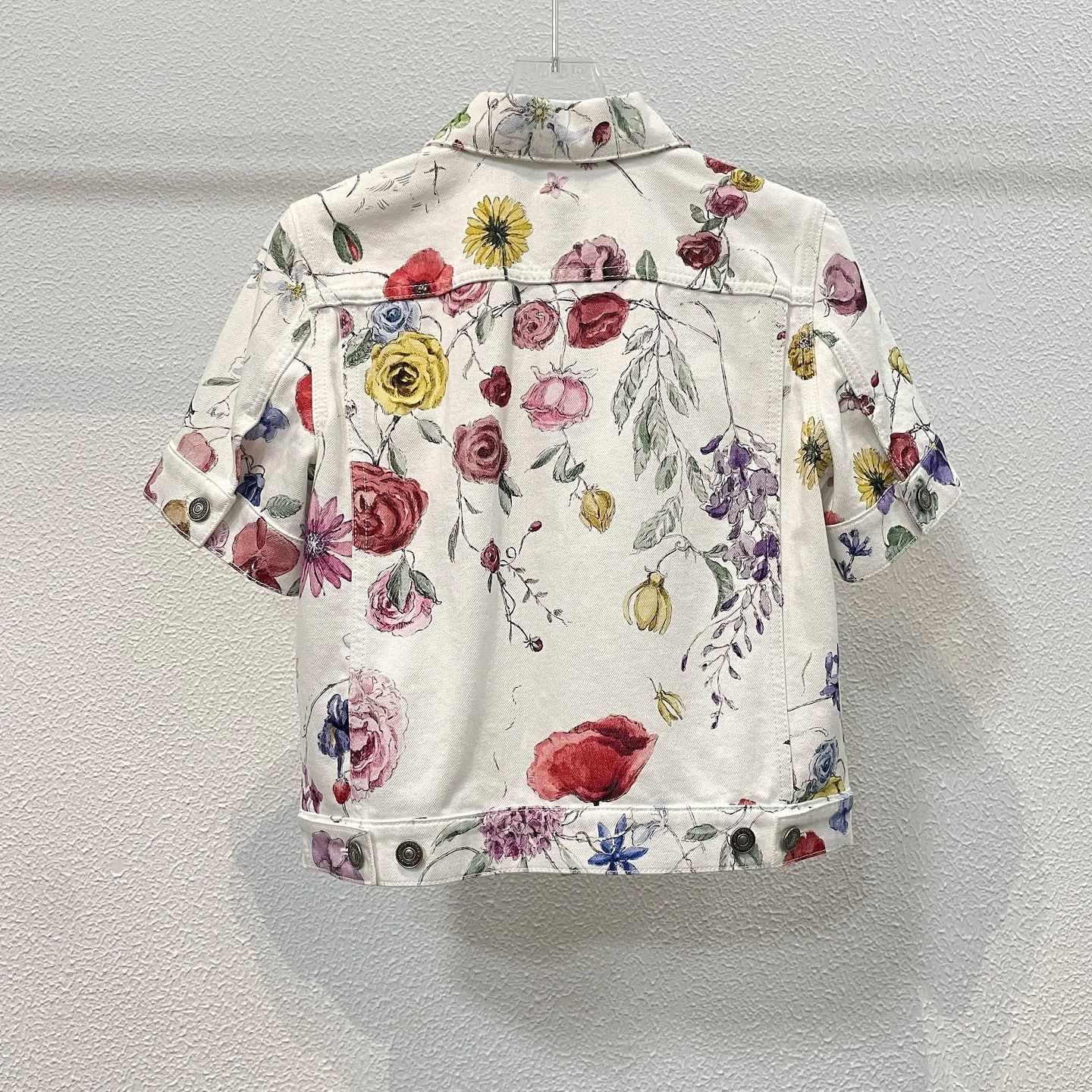 Dior Dior Floral Print Denim Jacket Size 34 Size XS / US 0-2 / IT 36-38 - 2 Thumbnail