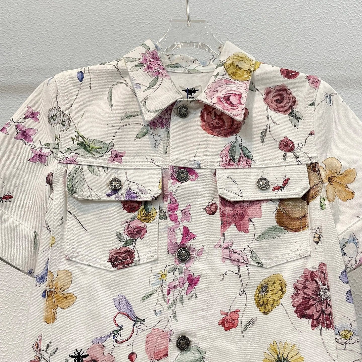 Dior Dior Floral Print Denim Jacket Size 34 Size XS / US 0-2 / IT 36-38 - 3 Thumbnail