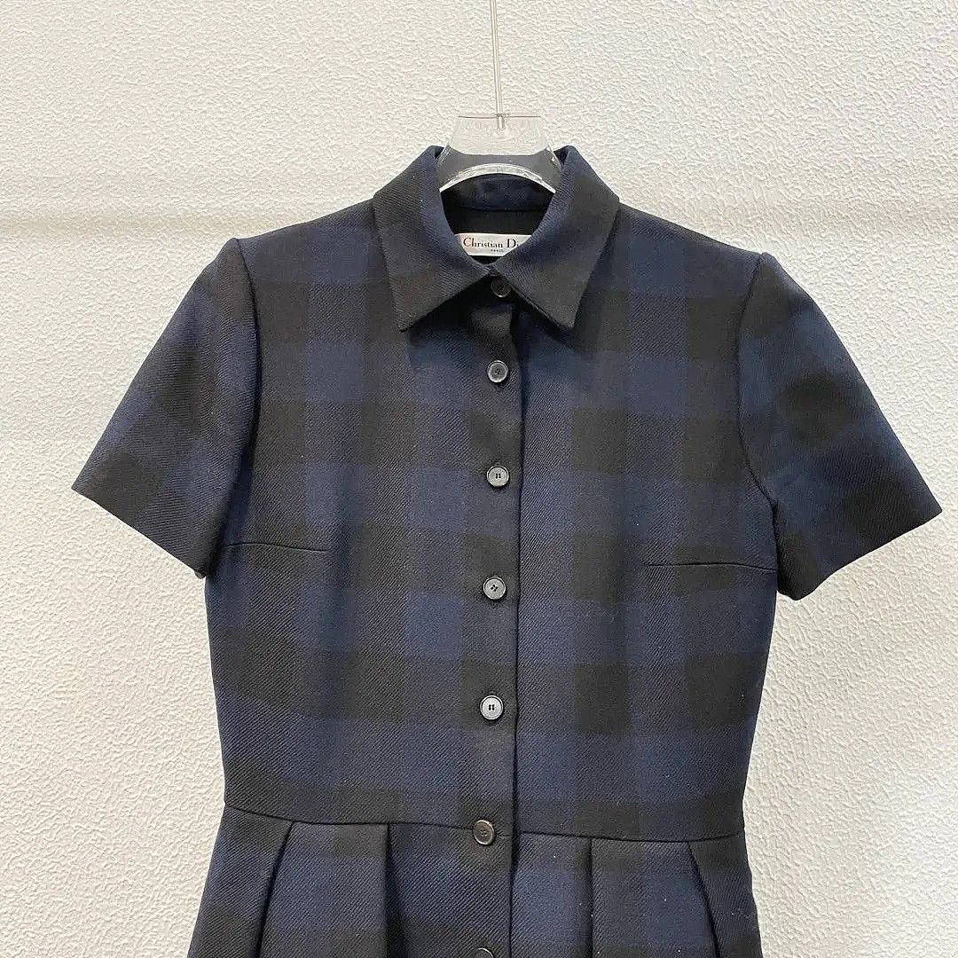 Dior Dior Checkered Fringe Midi Dress Size 36 Size XS / US 0-2 / IT 36-38 - 5 Thumbnail