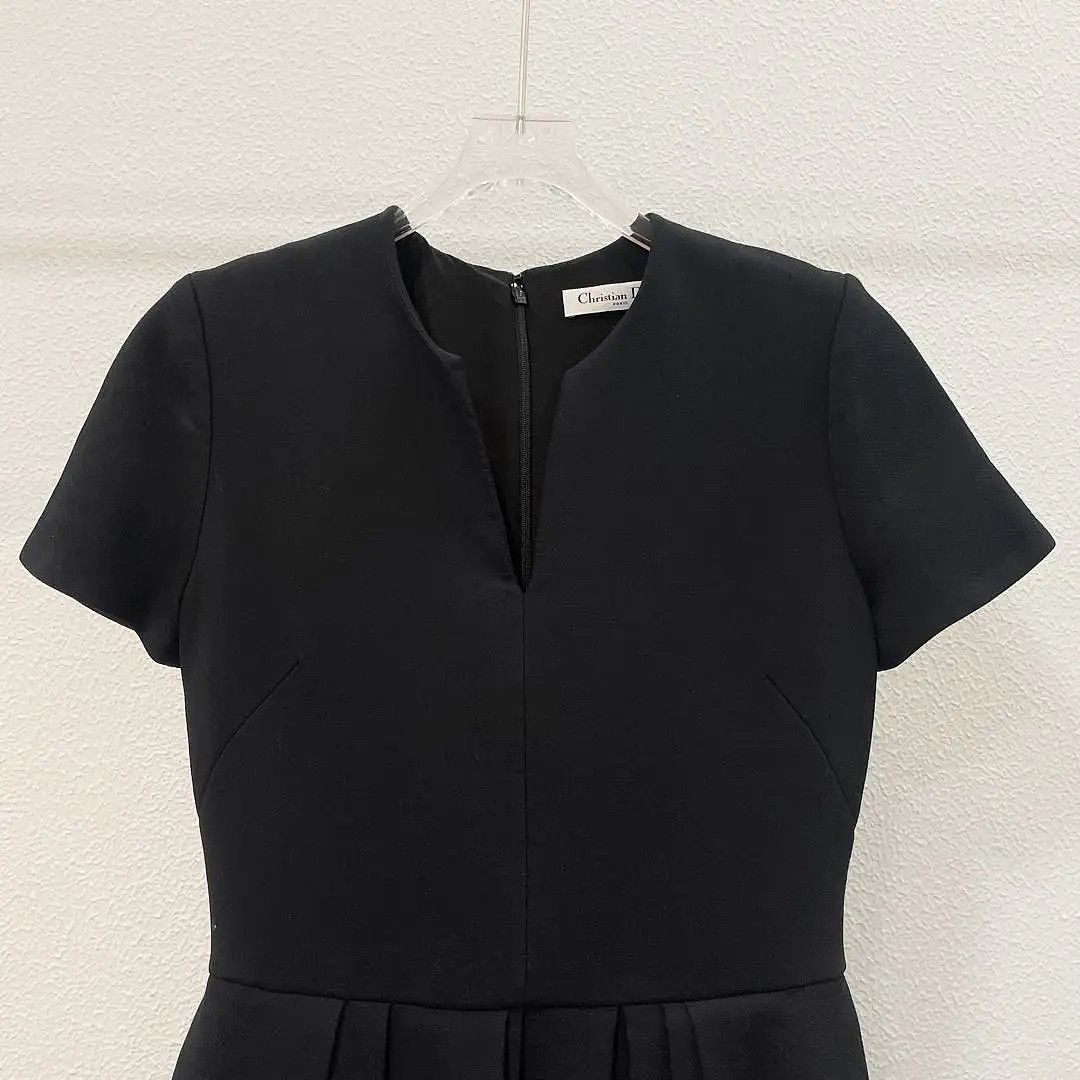 Dior Christian Dior Black Wool Blend Mini Dress Size 40 Size M / US 6-8 / IT 42-44 - 6 Thumbnail