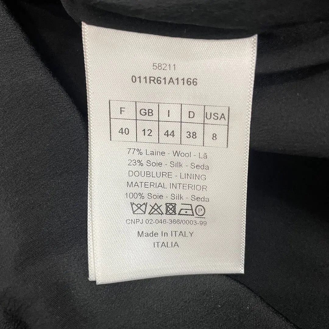 Dior Christian Dior Black Wool Silk Mini Dress Size 40 Size M / US 6-8 / IT 42-44 - 4 Thumbnail