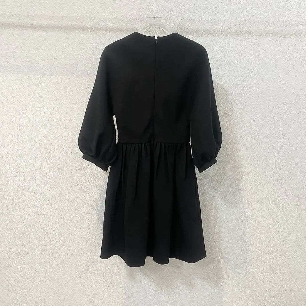 Dior Christian Dior Black Wool Silk Mini Dress Size 40 Size M / US 6-8 / IT 42-44 - 2 Thumbnail
