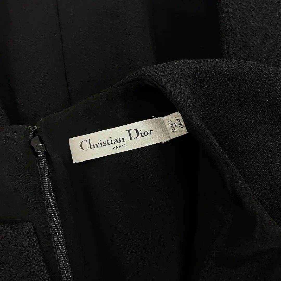 Dior Christian Dior Black Wool Silk Mini Dress Size 40 Size M / US 6-8 / IT 42-44 - 3 Thumbnail