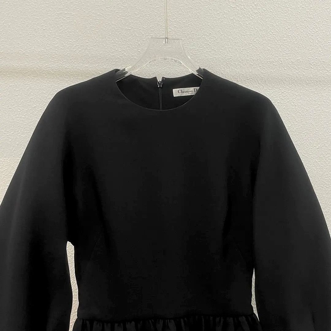 Dior Christian Dior Black Wool Silk Mini Dress Size 40 Size M / US 6-8 / IT 42-44 - 6 Thumbnail