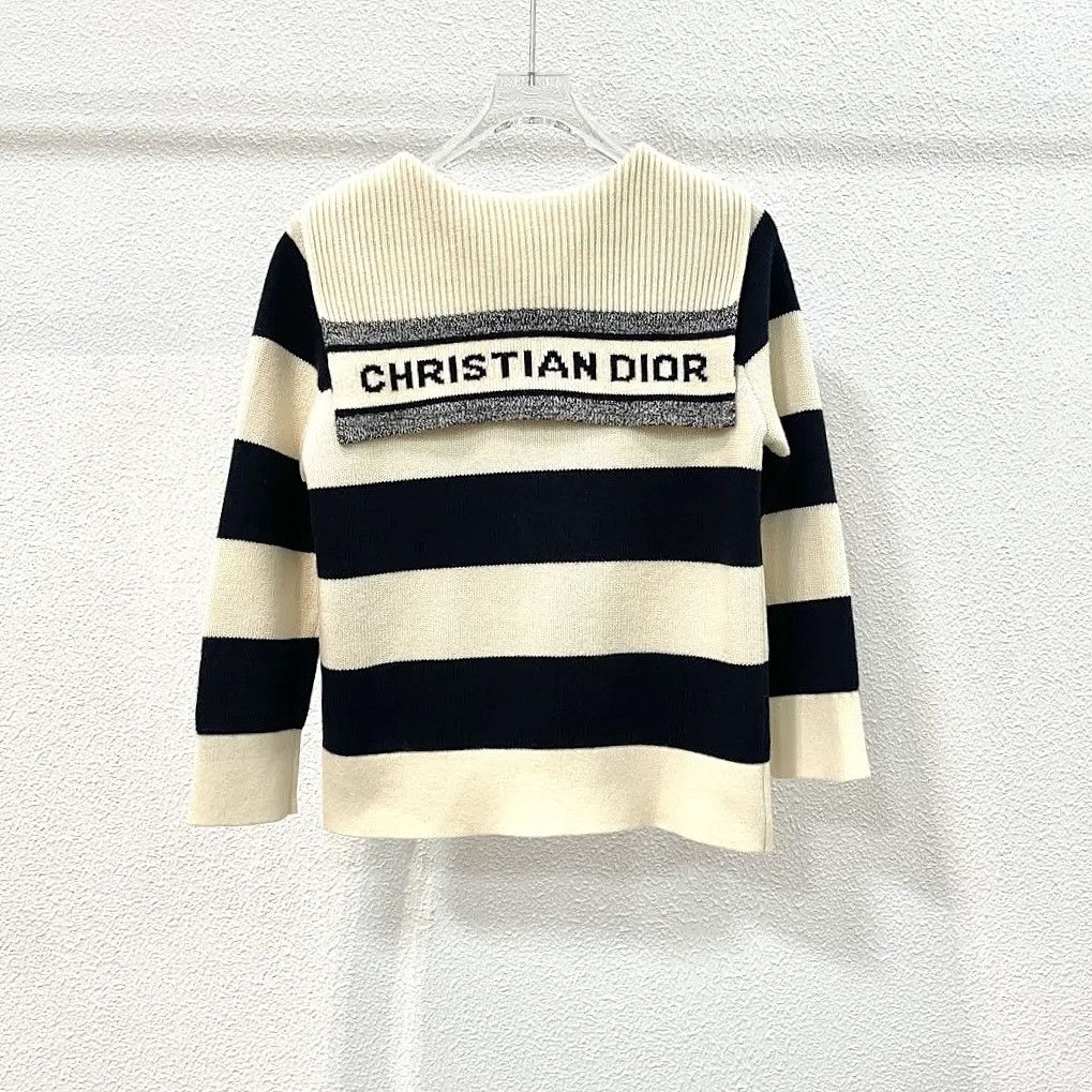Dior Dior Striped Sailor Collar Sweater Size 36 Size XS / US 0-2 / IT 36-38 - 2 Thumbnail