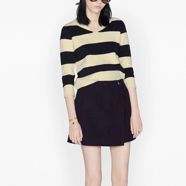 Dior Dior Striped Sailor Collar Sweater Size 36 Size XS / US 0-2 / IT 36-38 - 9 Thumbnail