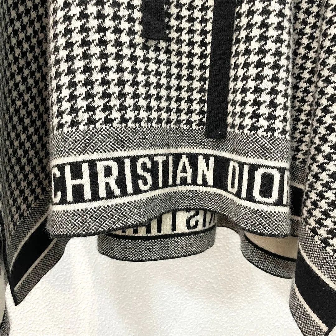 Dior Dior Houndstooth Hooded Cape Size 34 Size XS / US 0-2 / IT 36-38 - 5 Thumbnail