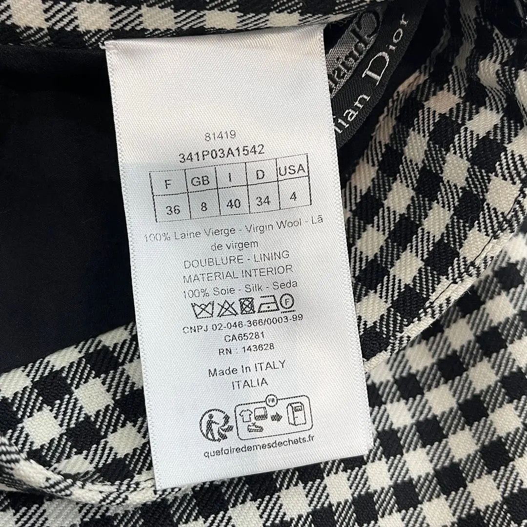 Dior Dior Gingham Wool Shorts Size 36 Size 26" / US 2 / IT 38 - 3 Thumbnail