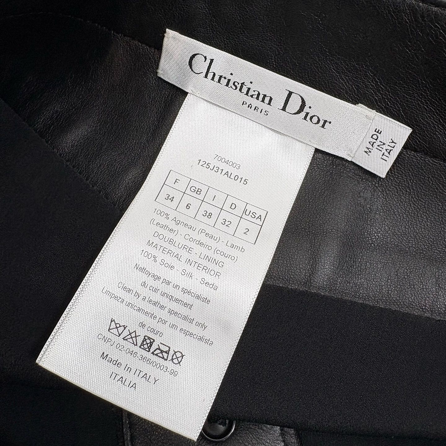 Dior Dior Leather Button Mini Skirt FR 34 Size 25" / US 0 / IT 36 - 3 Thumbnail