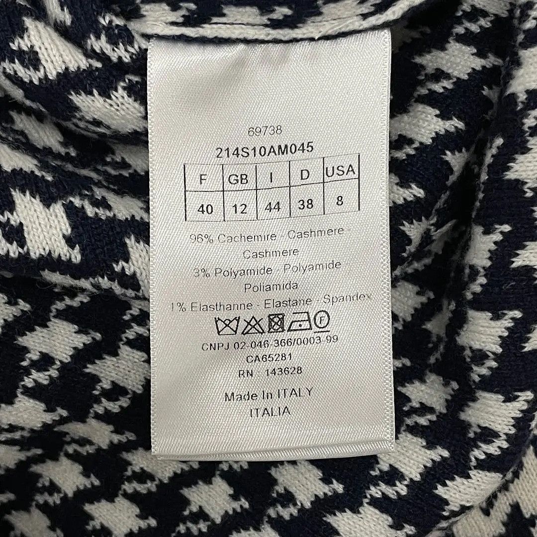 Dior Dior Houndstooth Logo Sweater Size 40 Size M / US 6-8 / IT 42-44 - 4 Thumbnail