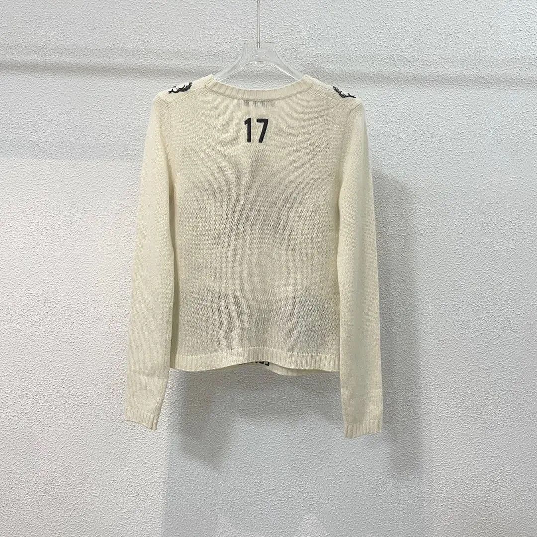 Dior Dior Star Embroidery Cashmere Sweater Size FR 38 Size S / US 4 / IT 40 - 2 Thumbnail