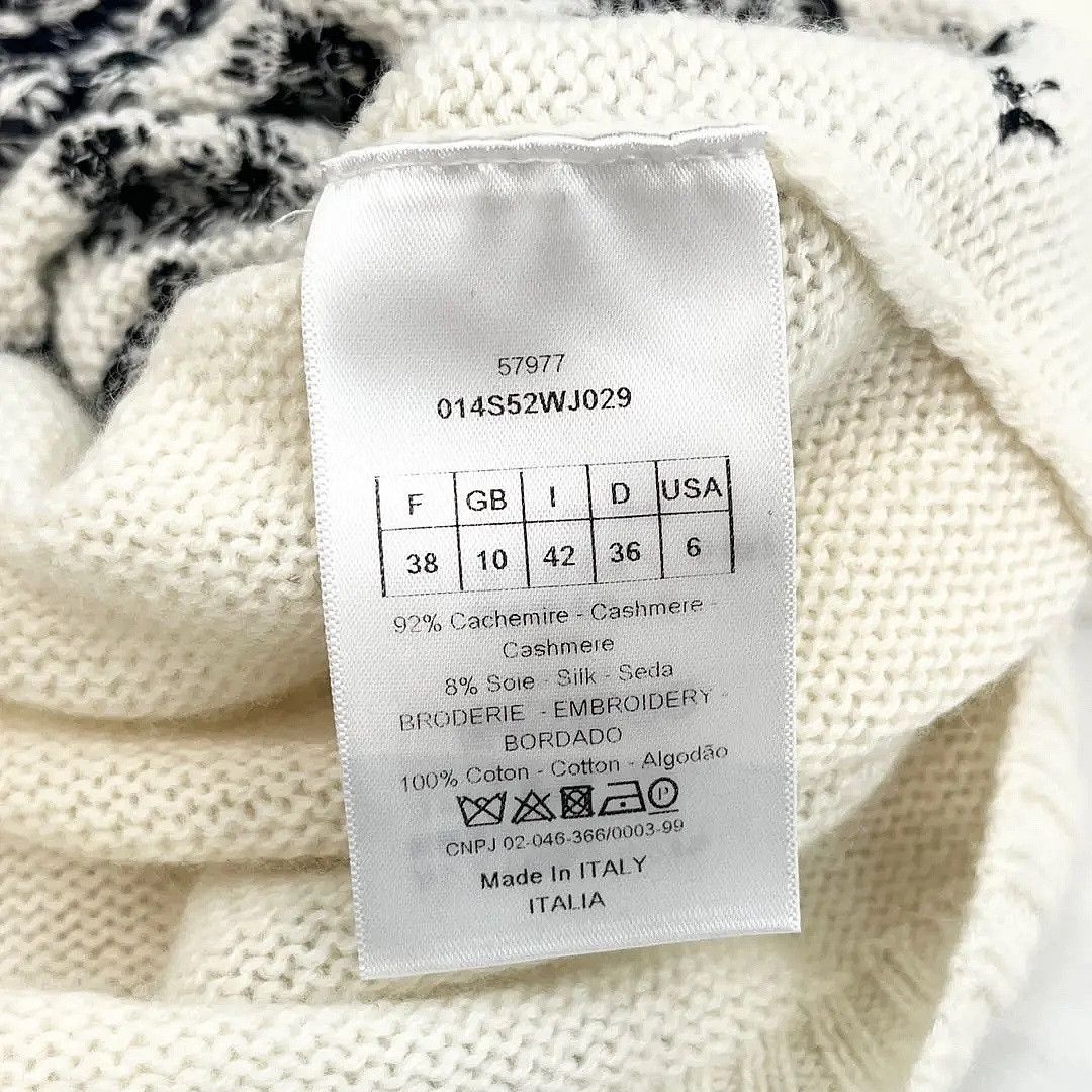 Dior Dior Star Embroidery Cashmere Sweater Size FR 38 Size S / US 4 / IT 40 - 4 Thumbnail