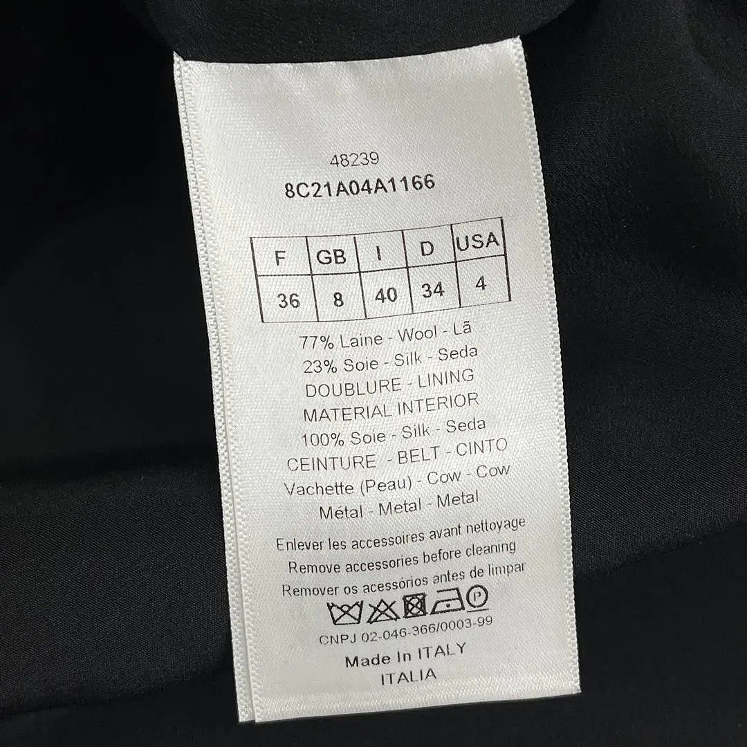 Dior Dior Wool Blend V-Neck Dress Size 36 Size XS / US 0-2 / IT 36-38 - 4 Thumbnail
