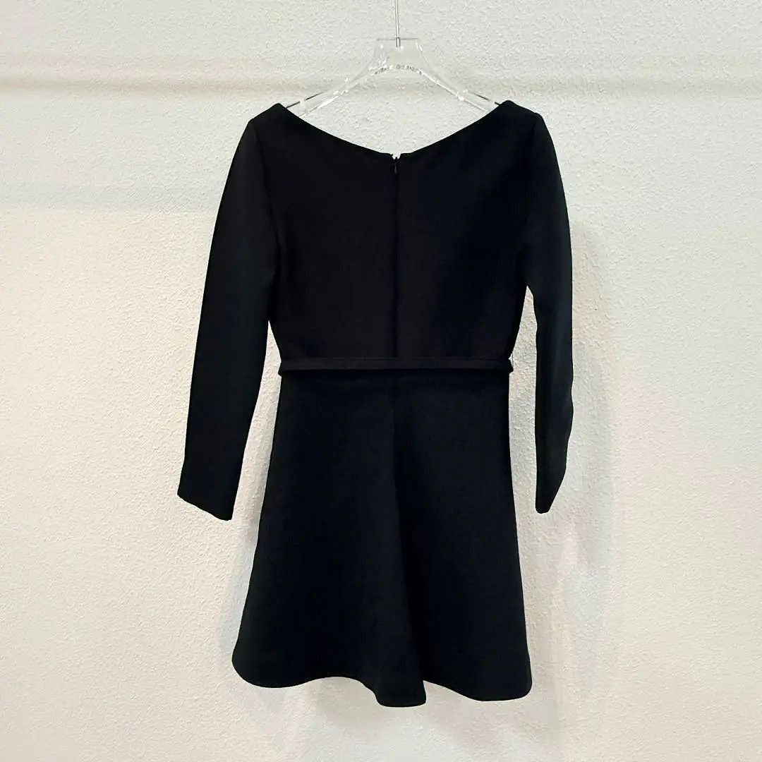 Dior Dior Wool Blend V-Neck Dress Size 36 Size XS / US 0-2 / IT 36-38 - 2 Thumbnail