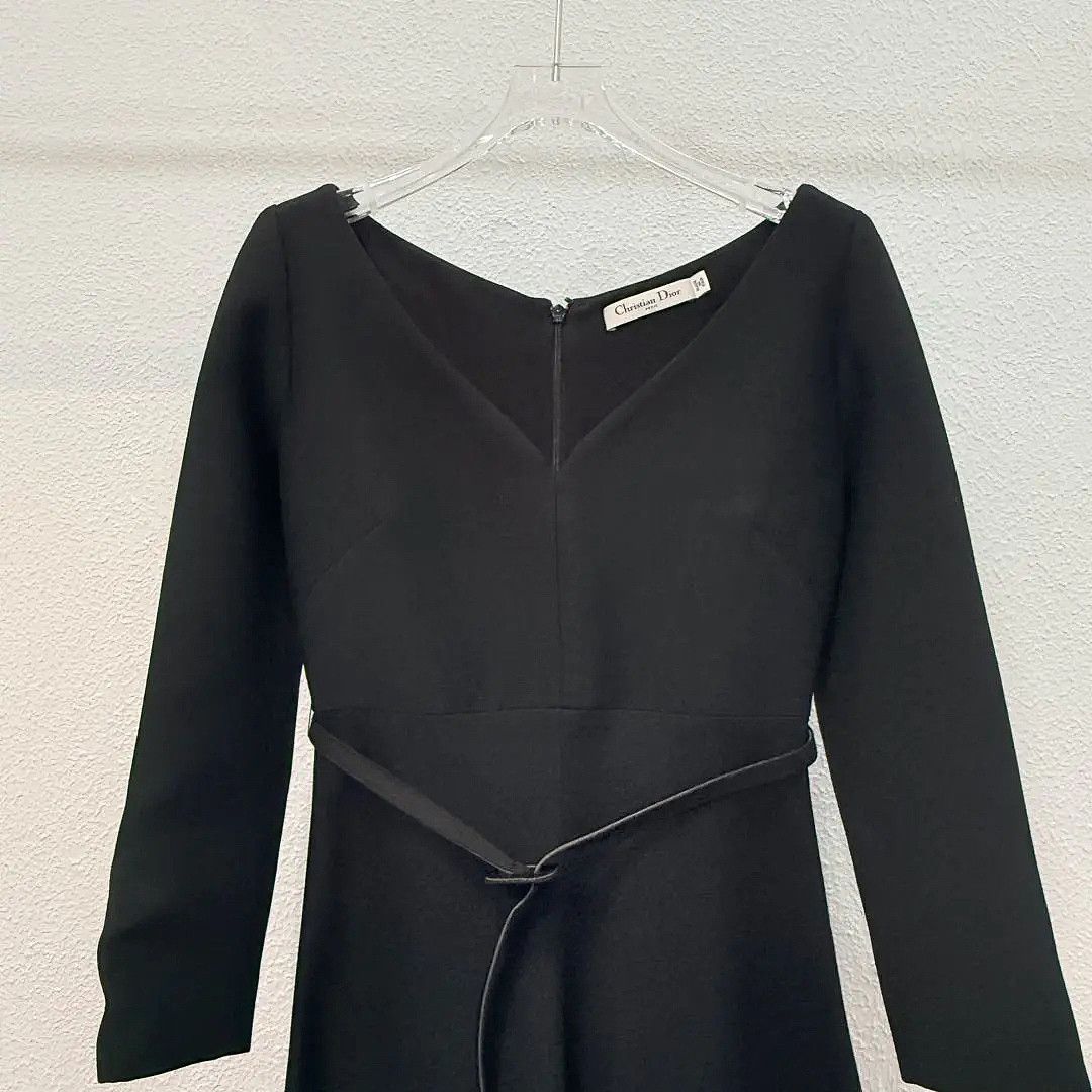 Dior Dior Wool Blend V-Neck Dress Size 36 Size XS / US 0-2 / IT 36-38 - 3 Thumbnail