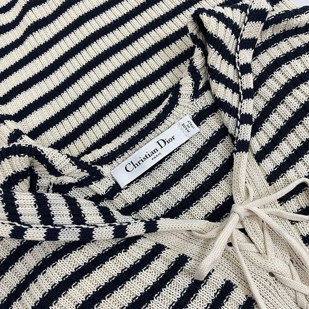 Dior Dior Striped Sailor Knit Mini Dress Size 34 Size XS / US 0-2 / IT 36-38 - 3 Thumbnail