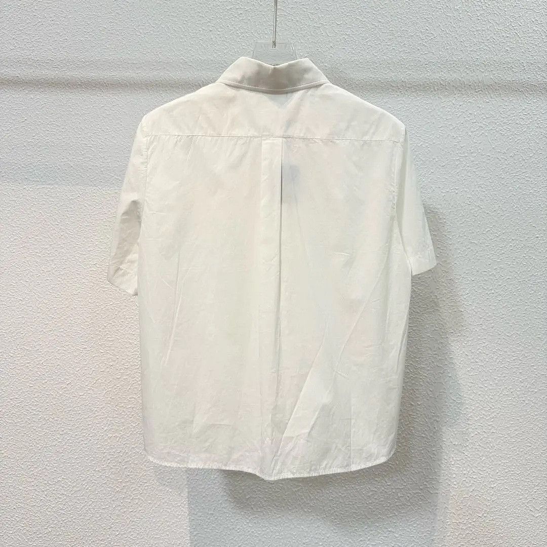Dior Dior Bee Embroidered Short Sleeve Shirt Size 36 Size XS / US 0-2 / IT 36-38 - 2 Thumbnail