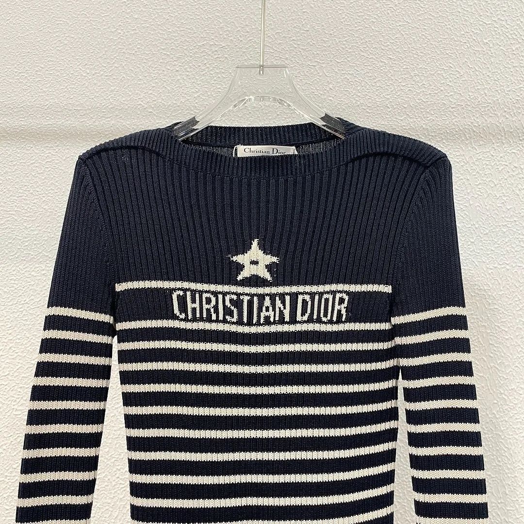 Dior Dior Striped Star Logo Sweater Size FR 34 Size XS / US 0-2 / IT 36-38 - 3 Thumbnail