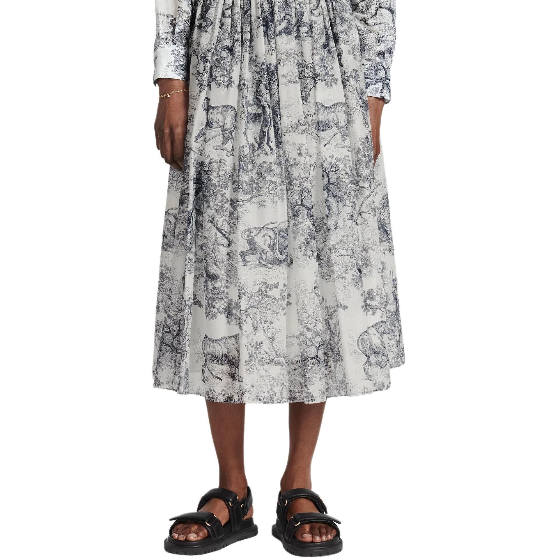 Dior Dior Toile de Jouy Midi Skirt Size 36 Size 26" / US 2 / IT 38 - 10 Thumbnail