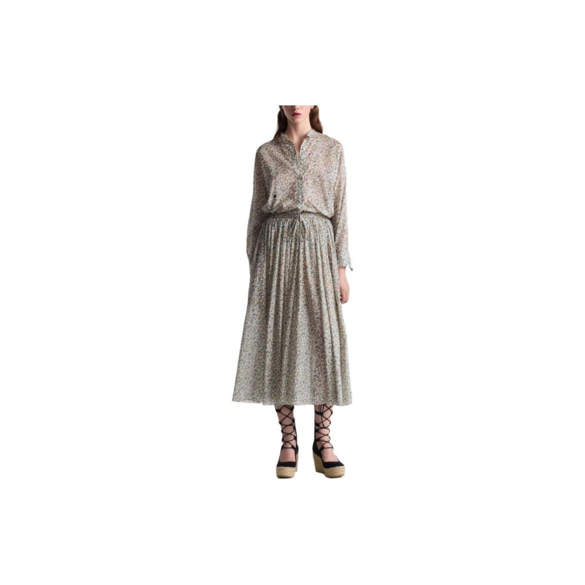 Dior Dior Floral Print Midi Skirt Size FR 36 Size 26" / US 2 / IT 38 - 7 Thumbnail