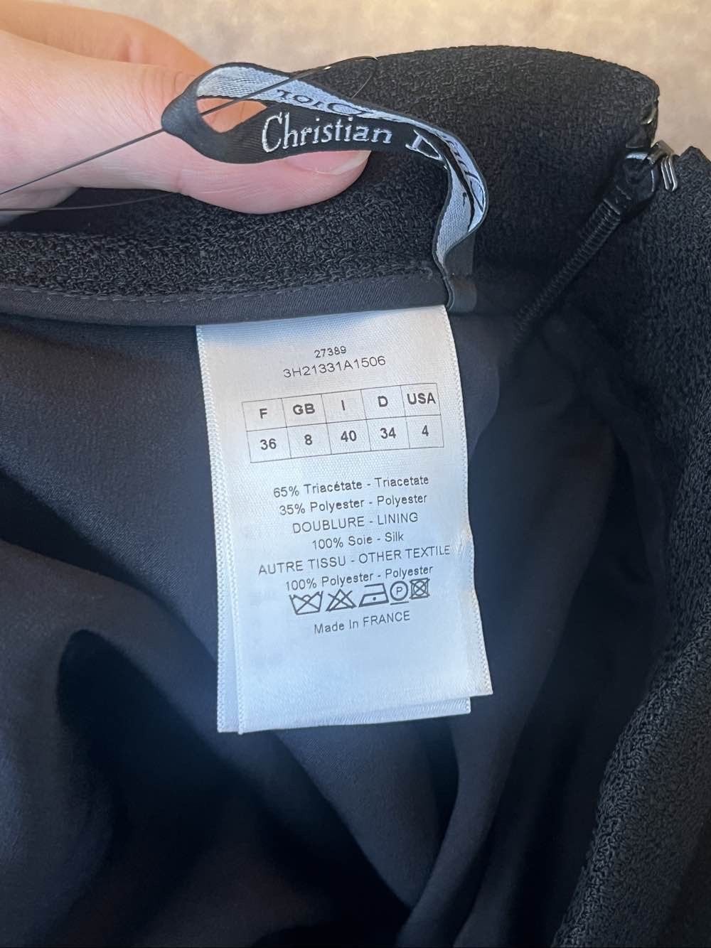Dior Christian Dior Asymmetric Skirt Size 36 Size 26" / US 2 / IT 38 - 4 Thumbnail